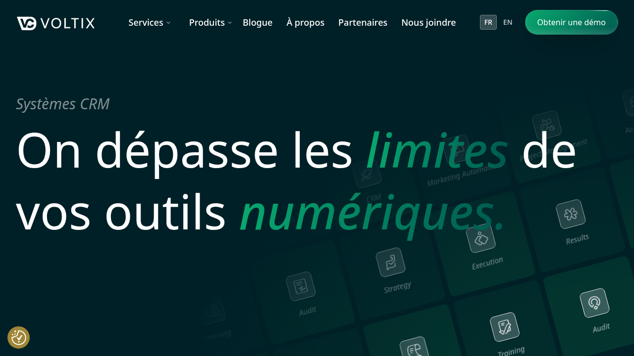 Capture d'écran du site Voltix Consultation